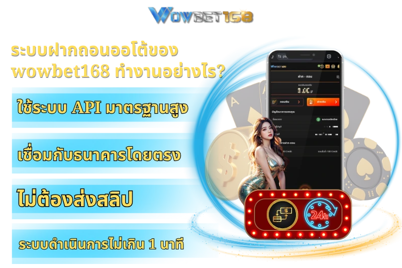 ฝากถอน wowbet168